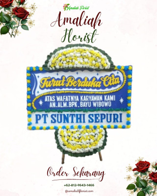 Papan Bunga Duka di Banyu Urip